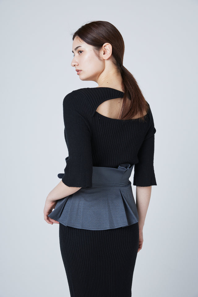 PEPLUM OVER BELT