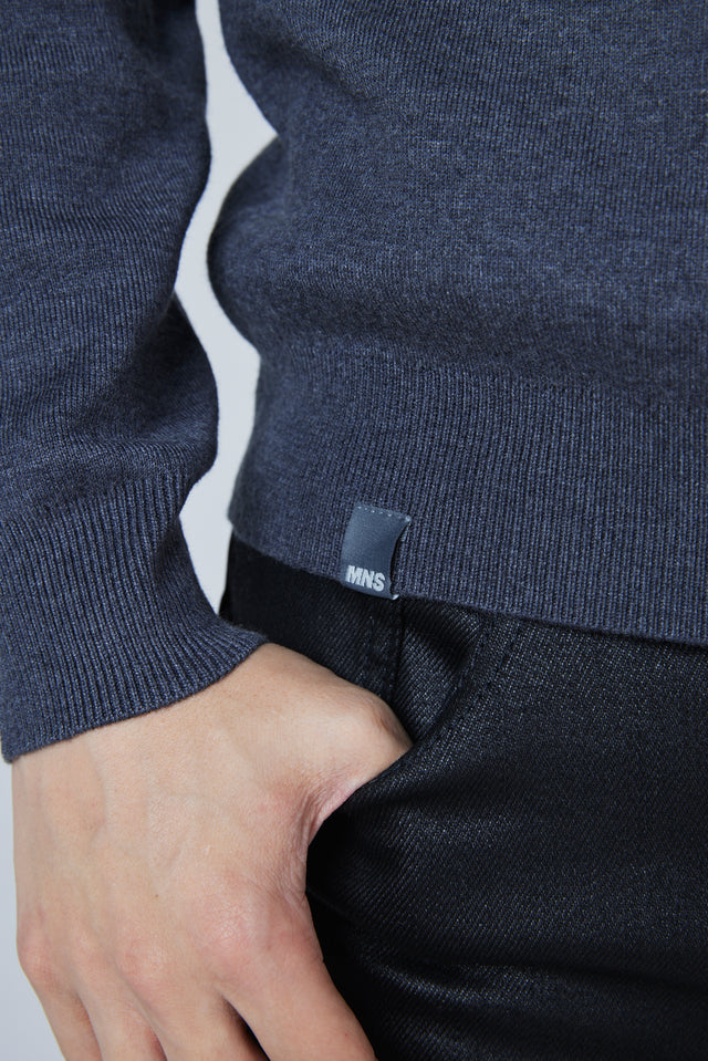 MNS PATCH SLIM FIT KNIT