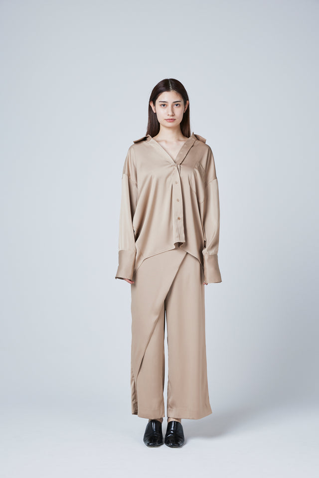 PULLBACK SATIN SHIRTS