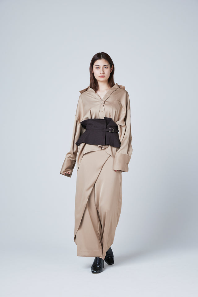 PULLBACK SATIN SHIRTS