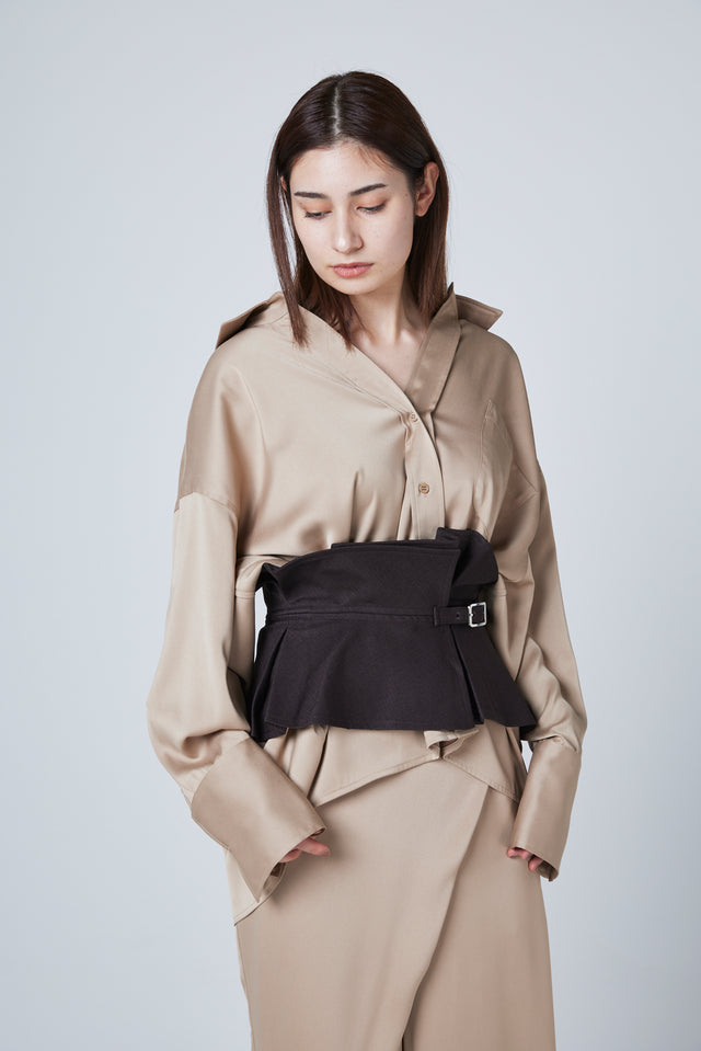PEPLUM OVER BELT