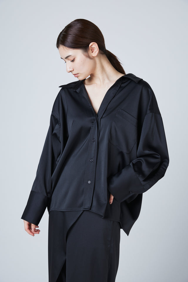 PULLBACK SATIN SHIRTS