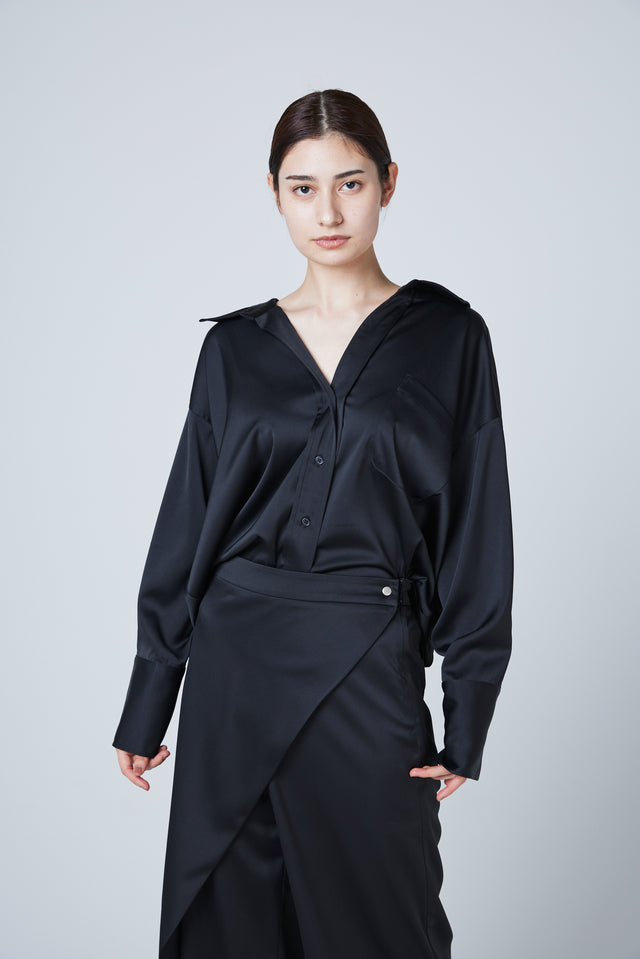 PULLBACK SATIN SHIRTS