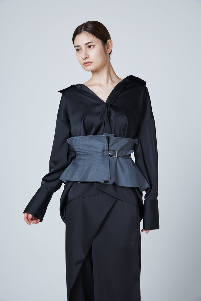 PULLBACK SATIN SHIRTS