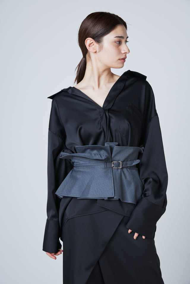 PEPLUM OVER BELT