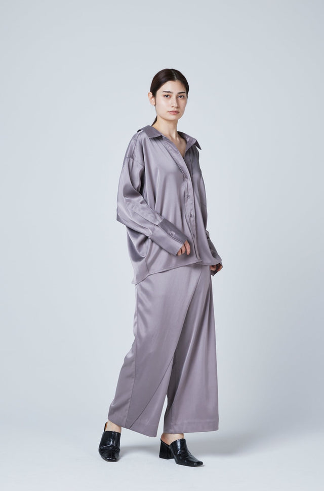 PULLBACK SATIN SHIRTS