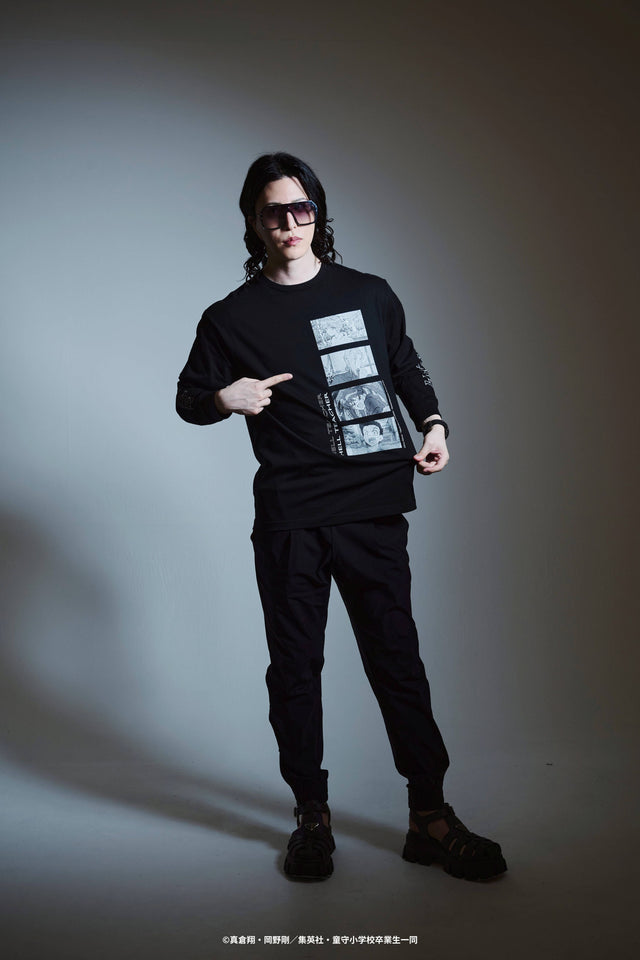【地獄先生ぬ~べ~×MINIMUS】4 Scene Hell Teacher Long Sleeve Tee