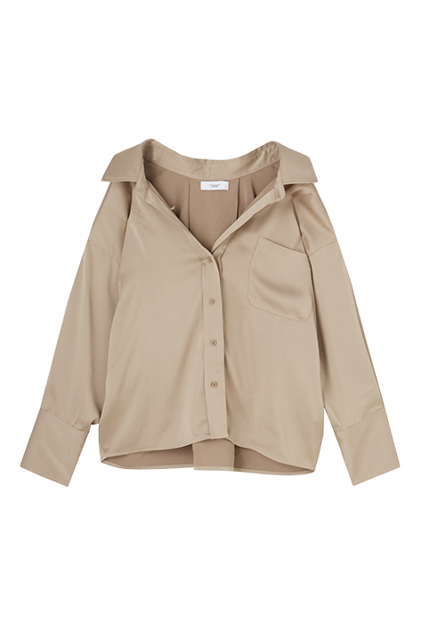 PULLBACK SATIN SHIRTS