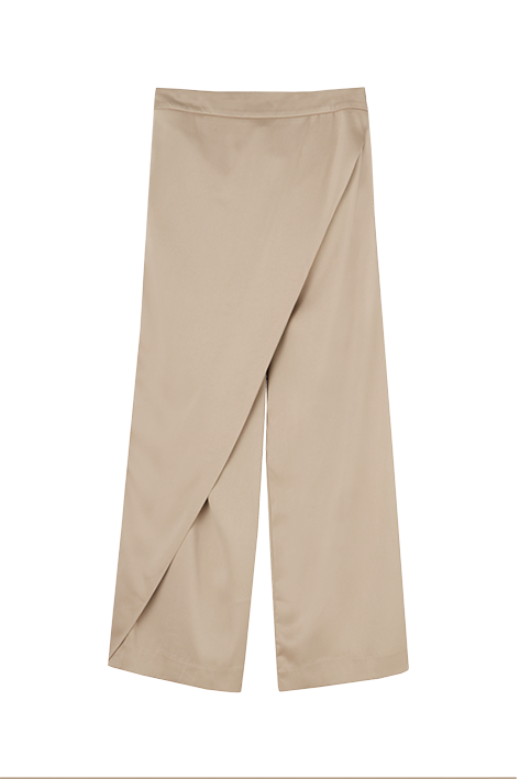 WRAP SATIN PANTS