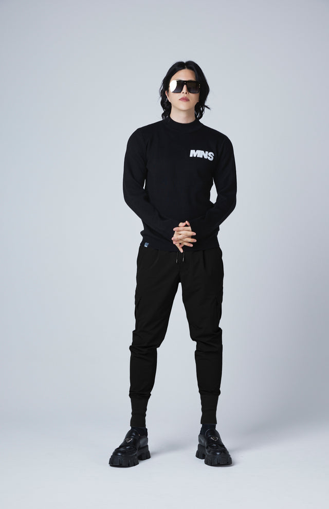 MNS PATCH SLIM FIT KNIT