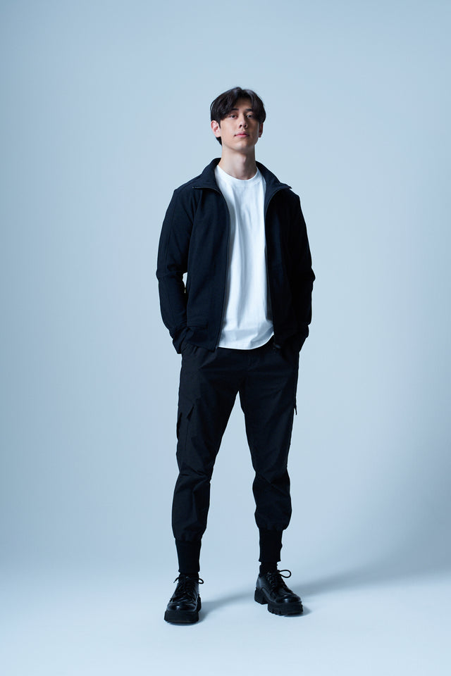 STAND COLLAR ZIP UP BLOUSON