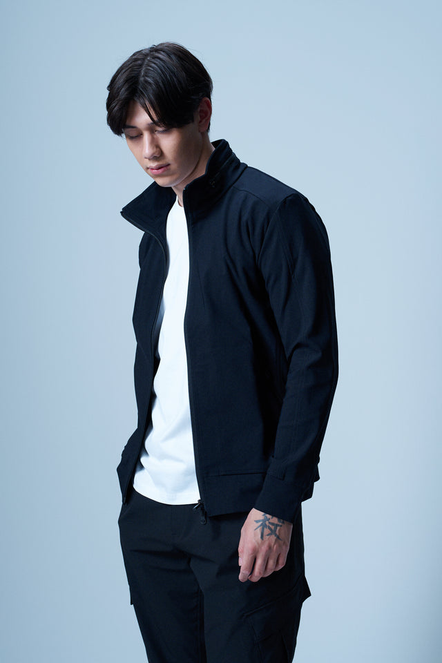 STAND COLLAR ZIP UP BLOUSON