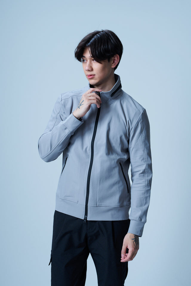 STAND COLLAR ZIP UP BLOUSON