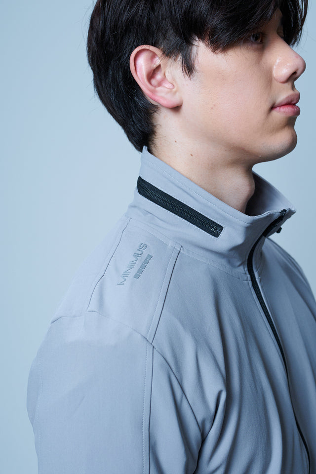 STAND COLLAR ZIP UP BLOUSON