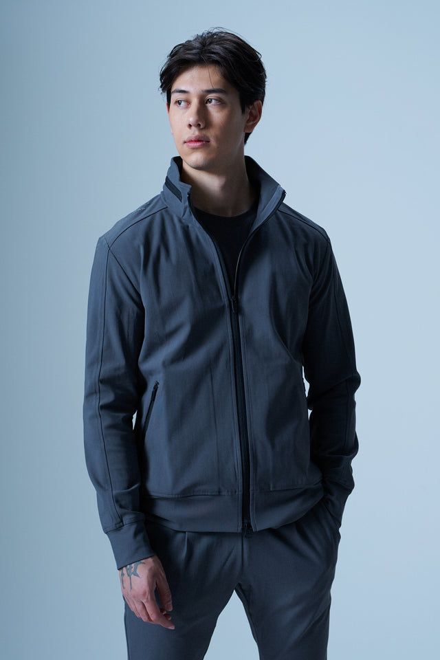 STAND COLLAR ZIP UP BLOUSON