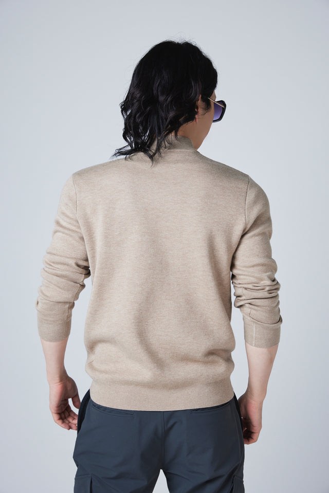 MNS PATCH SLIM FIT KNIT