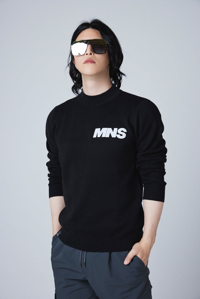 MNS PATCH SLIM FIT KNIT