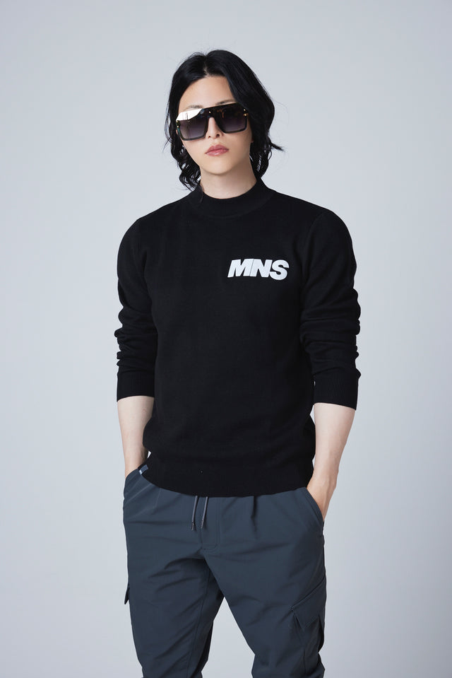MNS PATCH SLIM FIT KNIT