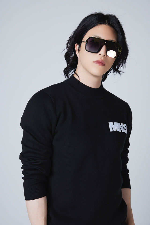 MNS PATCH SLIM FIT KNIT