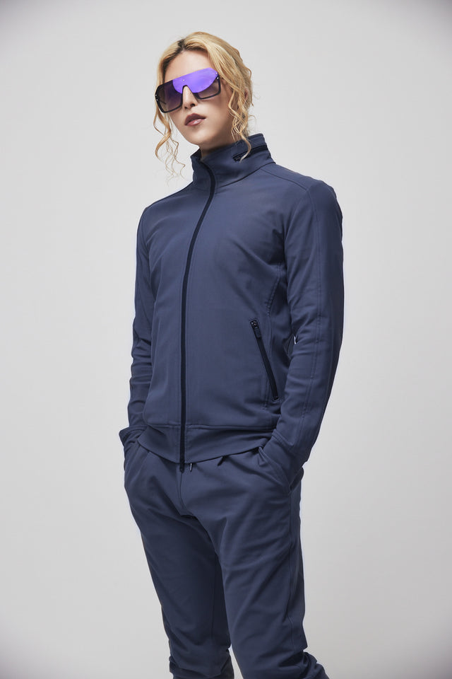 STAND COLLAR ZIP UP BLOUSON