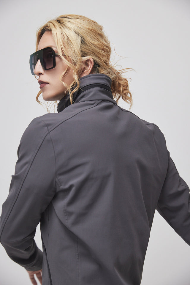STAND COLLAR ZIP UP BLOUSON