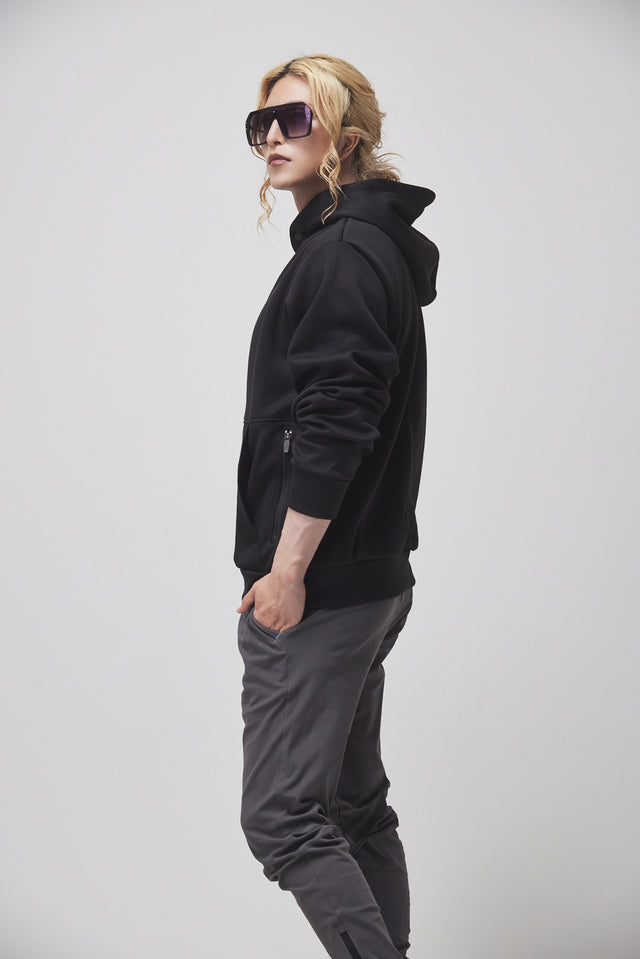 SIDE ZIP POCKET HOODIE