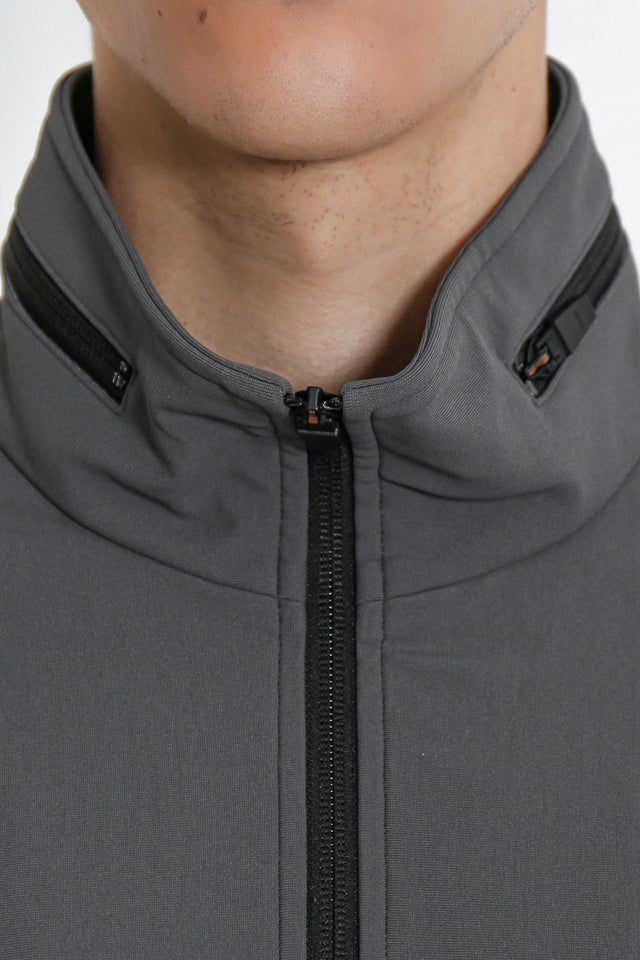 STAND COLLAR ZIP UP BLOUSON